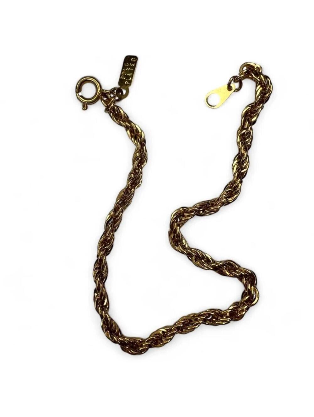 A vintage Gold plated chain bracelet